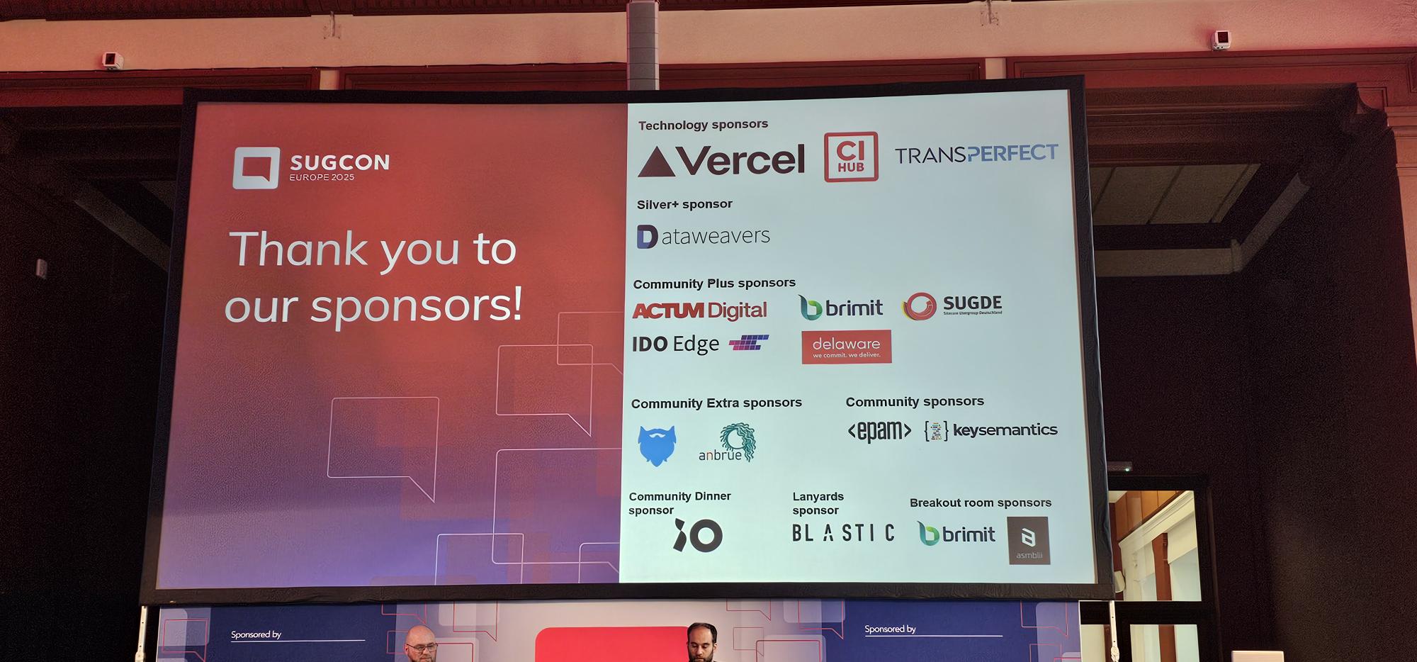 SUGCON Europe 2025 sponsor Blastic