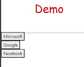 Sample view list of providers output